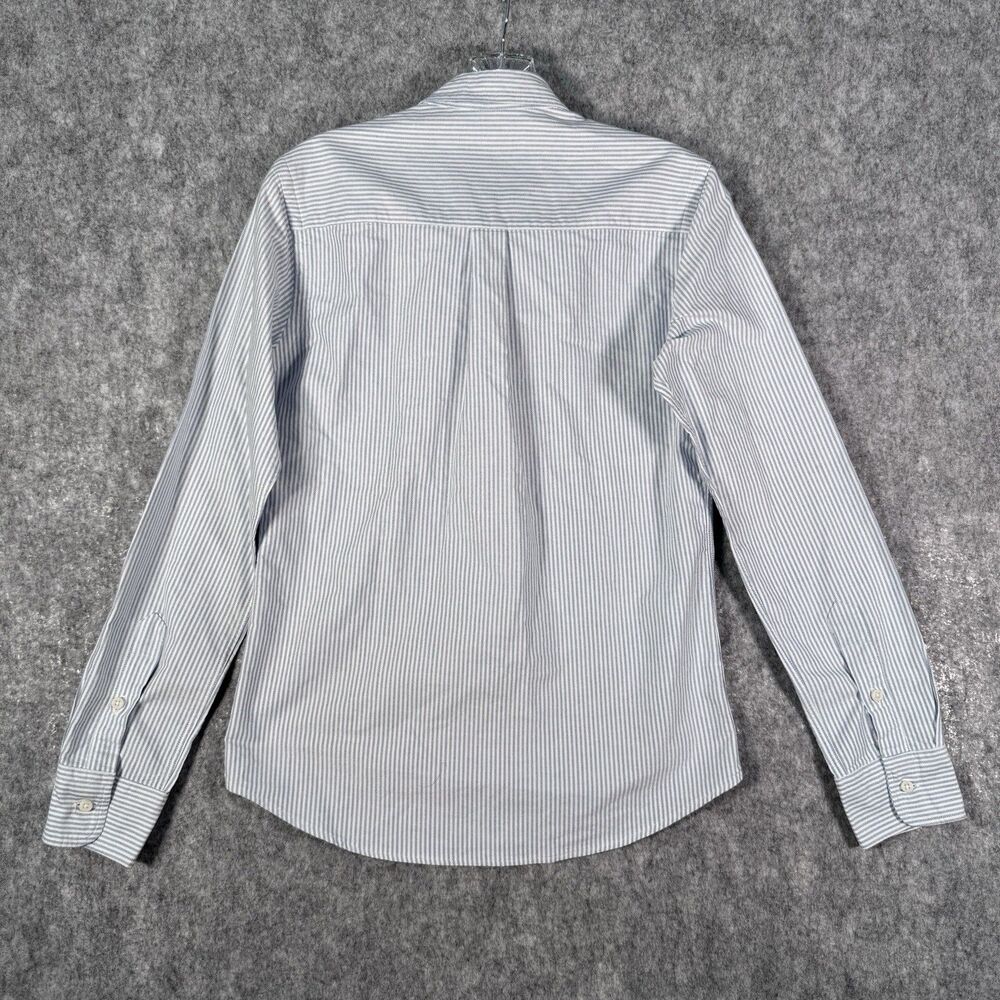 Gitman Bros Sisters Shirt Womens Medium Blue Striped Long Sleeve Made In USA - Picture 9 of 12